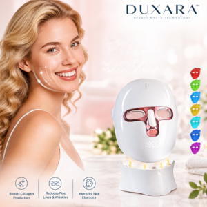DUXARA LumiGlow 7-Color Facial Skincare Device USB Rechargeable