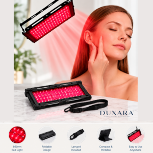 Duxara Portable 660nm Red Light Therapy Panel Foldable LED Light